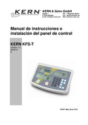 KERN KFS-T Serie Manual De Instrucciones