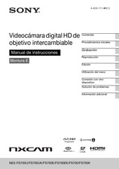 Sony NEX-FS700EK Manual De Instrucciones