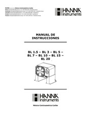 Hanna Instruments BL 7 Manual De Instrucciones