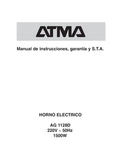 ATMA AG 1128D Manual De Instrucciones