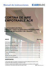 Airbloc ACR180HA Manual De Instrucciones