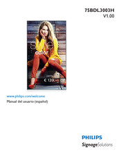 Philips Signage Solutions 75BDL3003H Manual Del Usuario