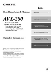 Onkyo AVX-280 Manual De Instrucciones