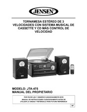 Jensen JTA-475 Manual Del Propietário