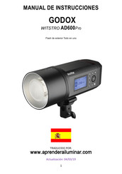 Godox WITSTRO AD600 Pro Manual De Instrucciones