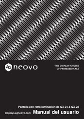 AG Neovo QX-24 Manual Del Usuario