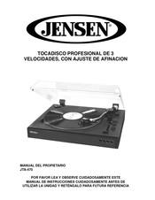 Jensen JTA-470 Manual De Instrucciones