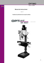 OPTIMO OPTidrill DH 40CT Manual De Instrucciones