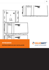 SOLARWATT MYRESERVE Instrucciones De Uso E Instalación