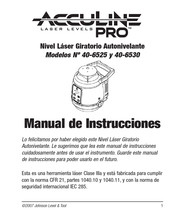 Johnson Level & Tool AccuLine Pro 40-6530 Manual De Instrucciones