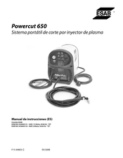 ESAB Powercut 650 Manual De Instrucciones