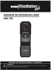 Gladiator PRO MDL 740 Manual De Instrucciones Y Garantía