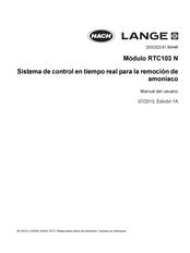 Hach Lange RTC103N Manual Del Usuario