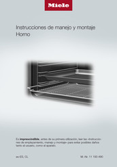 Miele H 7860 BP Instrucciones De Manejo Y Montaje