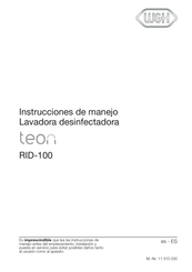 W&H teon RID-100 Instrucciones De Manejo