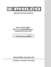 Philco PLF4210 Manual De Instrucciones