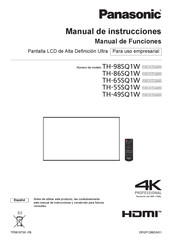 Panasonic TH-86SQ1W Manual De Instrucciones