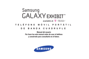 Samsung GALAXY EXHIBIT Manual Del Usuario