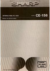 Sharp CE-158 Manual De Instrucciones