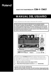 Roland SH-32 Manual Del Usuario