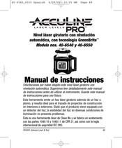 AccuLine PRO 40-6540 Manual De Instrucciones