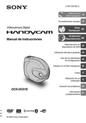 Sony HANDYCAM DCR-DVD7E Manual De Instrucciones