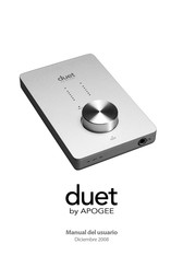 Apogee duet Manual Del Usuario