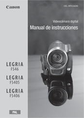 Canon LEGRIA FS406 Manual De Instrucciones