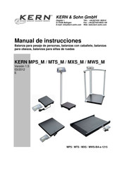 KERN MXS_M Serie Manual De Instrucciones