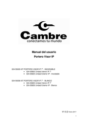 Cambre 024-55006 Manual Del Usuario