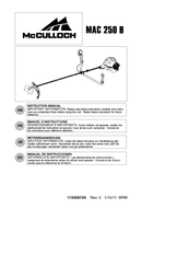 McCulloch MAC 250 B Manual De Instrucciones