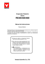 Yamato Scientific RE600 Manual De Instrucciones