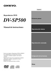 Onkyo DV-SP500 Manual De Instrucciones