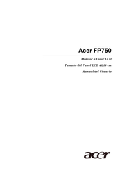 Acer FP750 Manual Del Usuario