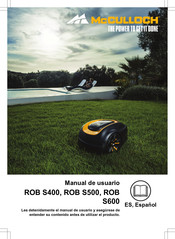 McCulloch ROB
S600 Manual De Usuario