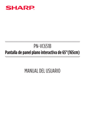 Sharp PN-VC651B Manual Del Usuario