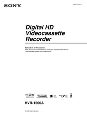 Sony HVR-1500A Manual De Instrucciones