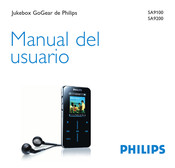 Philips GoGear SA9100 Manual Del Usuario