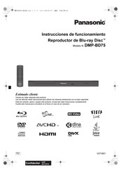 Panasonic DMP-BD75 Instrucciones De Funcionamiento