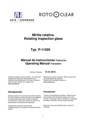 Autz + Herrmann ROTOCLEAR P-11500 Manual De Instrucciones