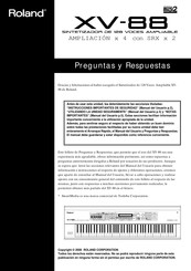 Roland XV-88 Manual Del Usuario