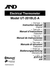 AND UT-201BLE-A Manual De Instrucciones