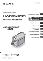 Sony HANDYCAM DCR-HC37E Manual De Instrucciones