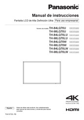 Panasonic TH-84LQ70LU Manual De Instrucciones