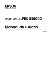 Epson STYLUS PRO GS6000 Manual De Usuario