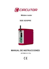 Circutor SGE-3G/GPRS Manual De Instrucciones