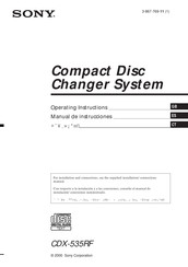 Sony CDX-535RF Manual De Instrucciones