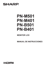 Sharp PN-M501 Manual De Instrucciones