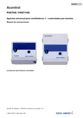 ZIEHL-ABEGG Acontrol PXET10Q Manual De Instrucciones