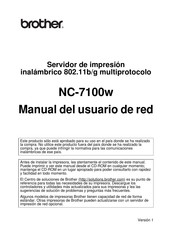 Brother NC-7100w Manual Del Usuario De Red